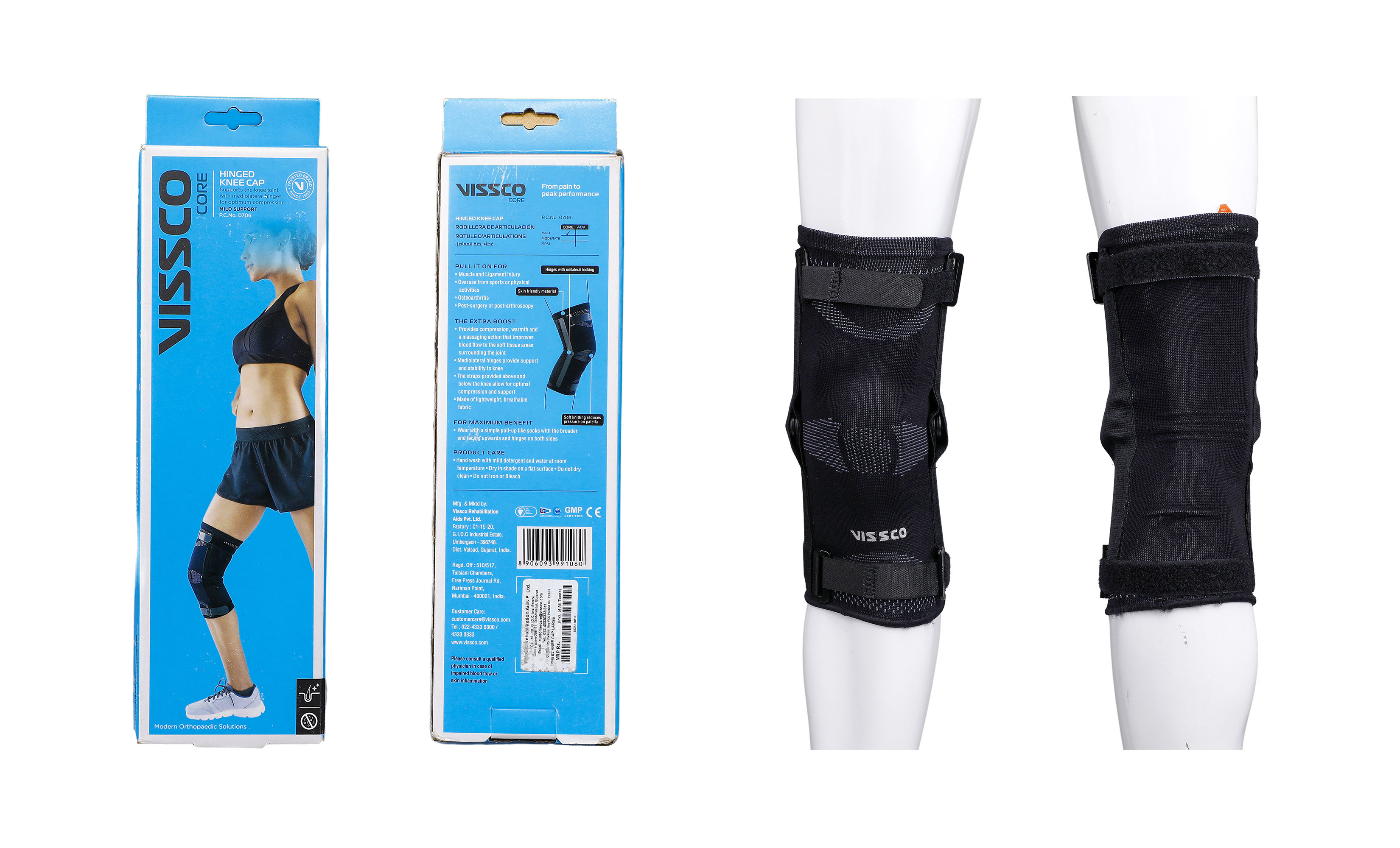 Vissco Hinged Knee Cap L Price, Uses, Side Effects, Composition ...