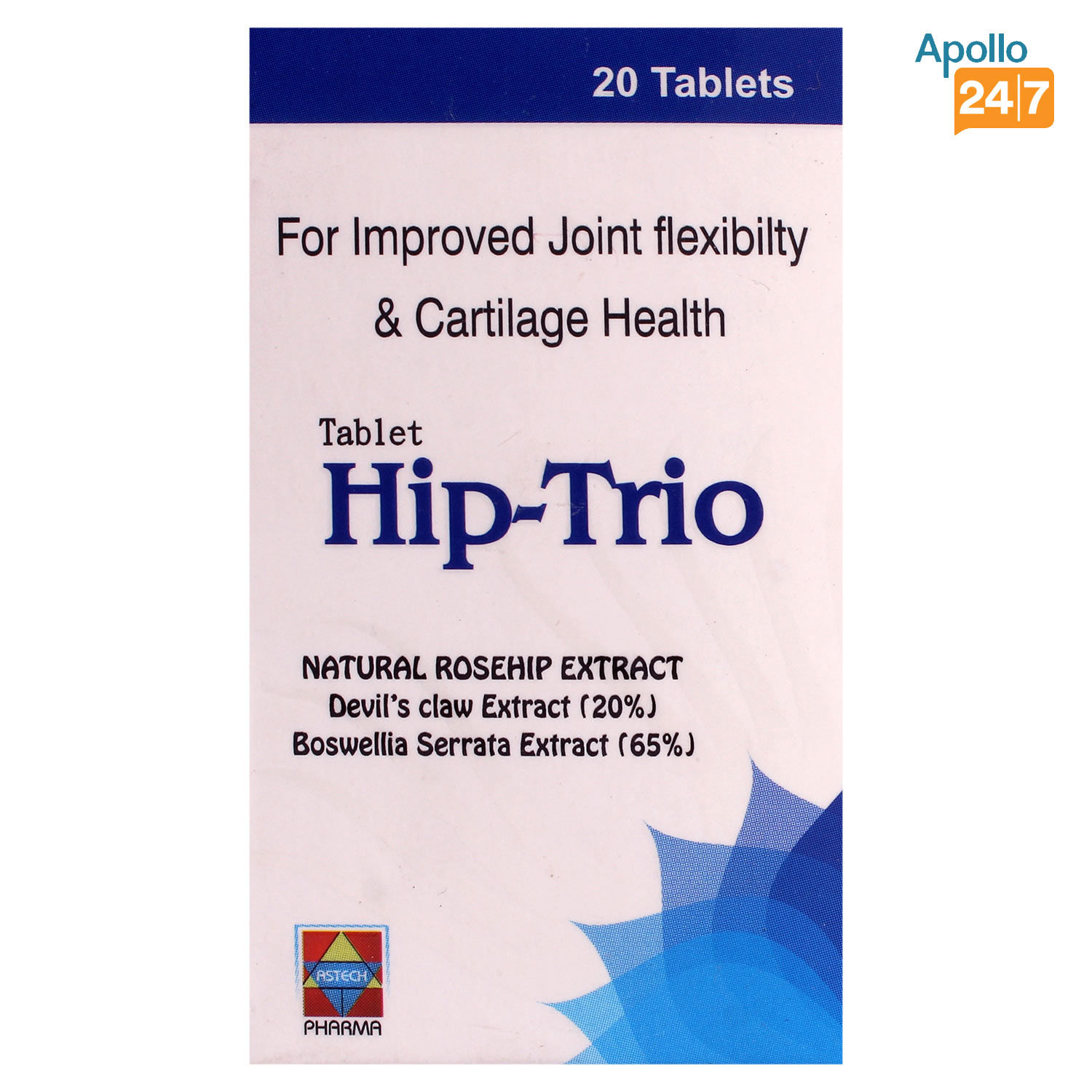 Hip Trio Tablet 20's Price, Uses, Side Effects, Composition Apollo