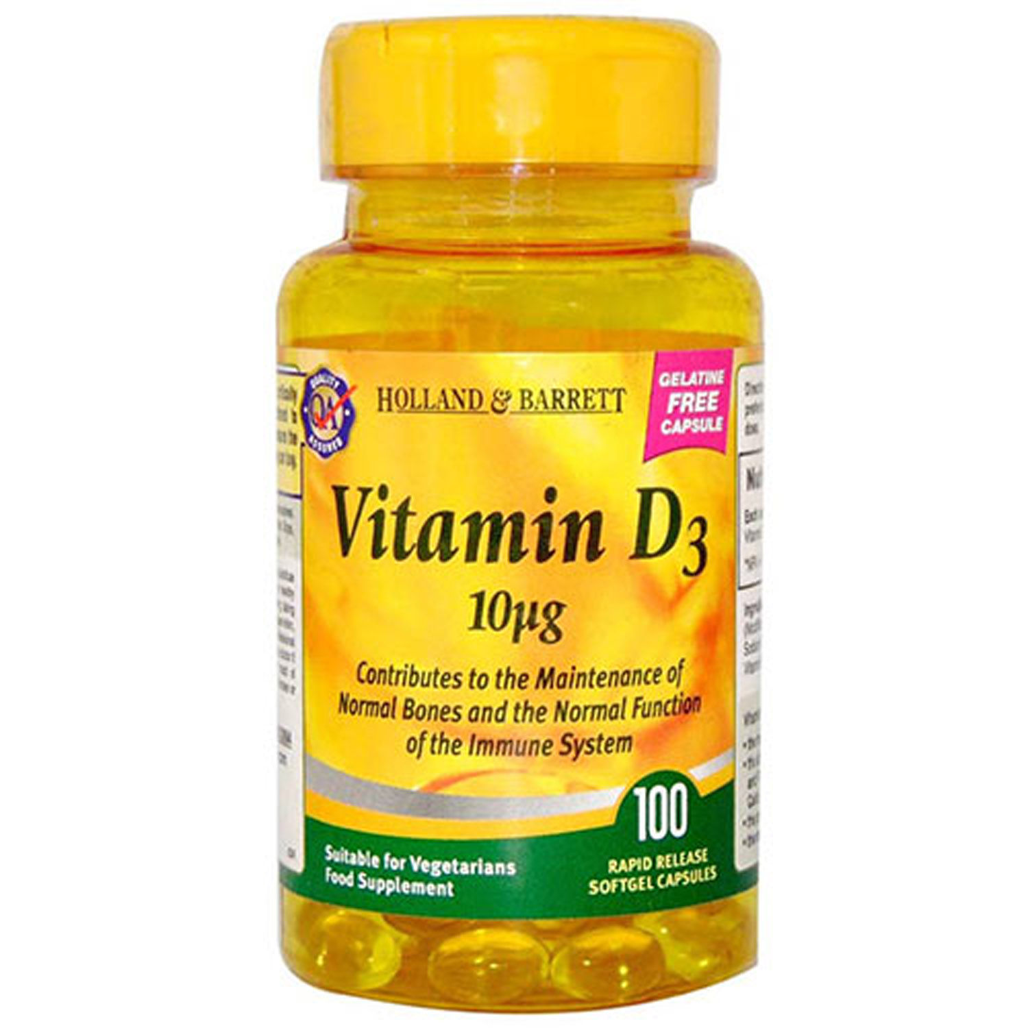 Holland & Barrett Vitamin D3 10 Ug, 100 Capsules Price, Uses, Side