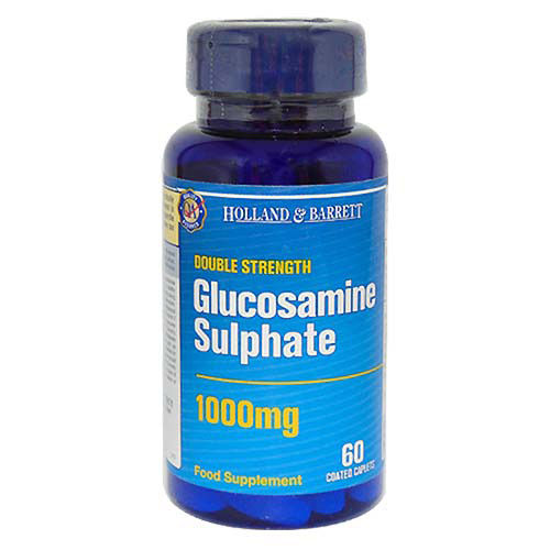 Holland & Barrett Double Strength Glucosamine Sulphate 1000 mg, 60 Capsules, Pack of 1 