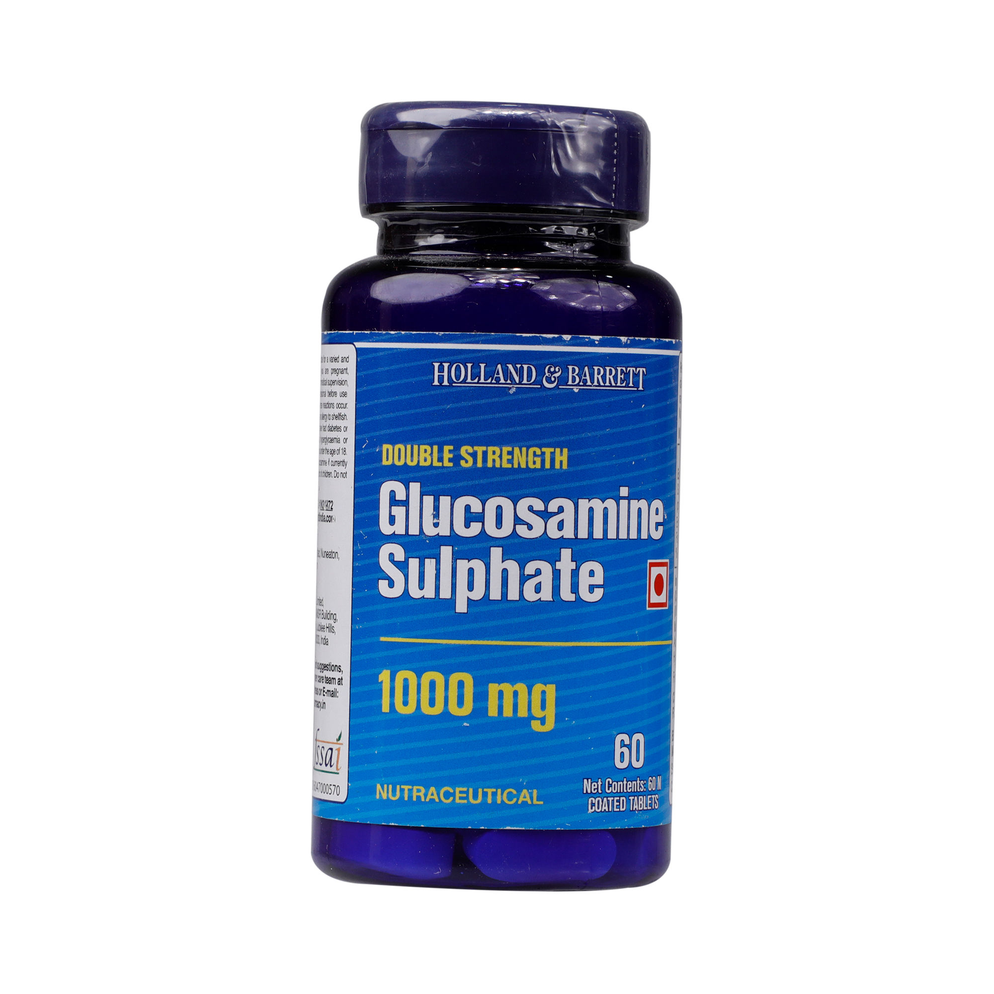 Buy Holland & Barrett Double Strength Glucosamine Sulphate 1000 mg, 60 Capsules Online