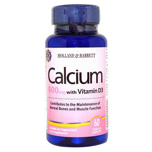 Buy Holland & Barrett Calcium With Vitamin D3 600 mg, 60 Tablets Online