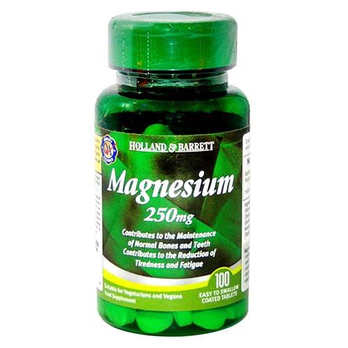 Buy Holland & Barrett Magnesium 250 mg, 100 Tablets Online