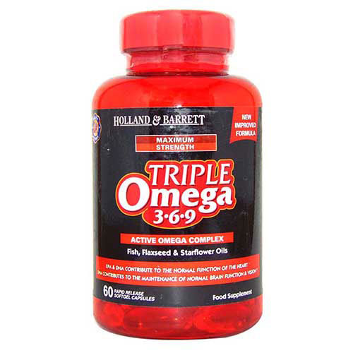 Buy Holland & Barrett Triple Omega 3.6.9 1200 mg Capsule 60's Online