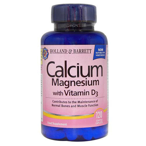 Holland & Barrett Calcium Magnesium With Vitamin D3, 120 Capsules, Pack of 1 