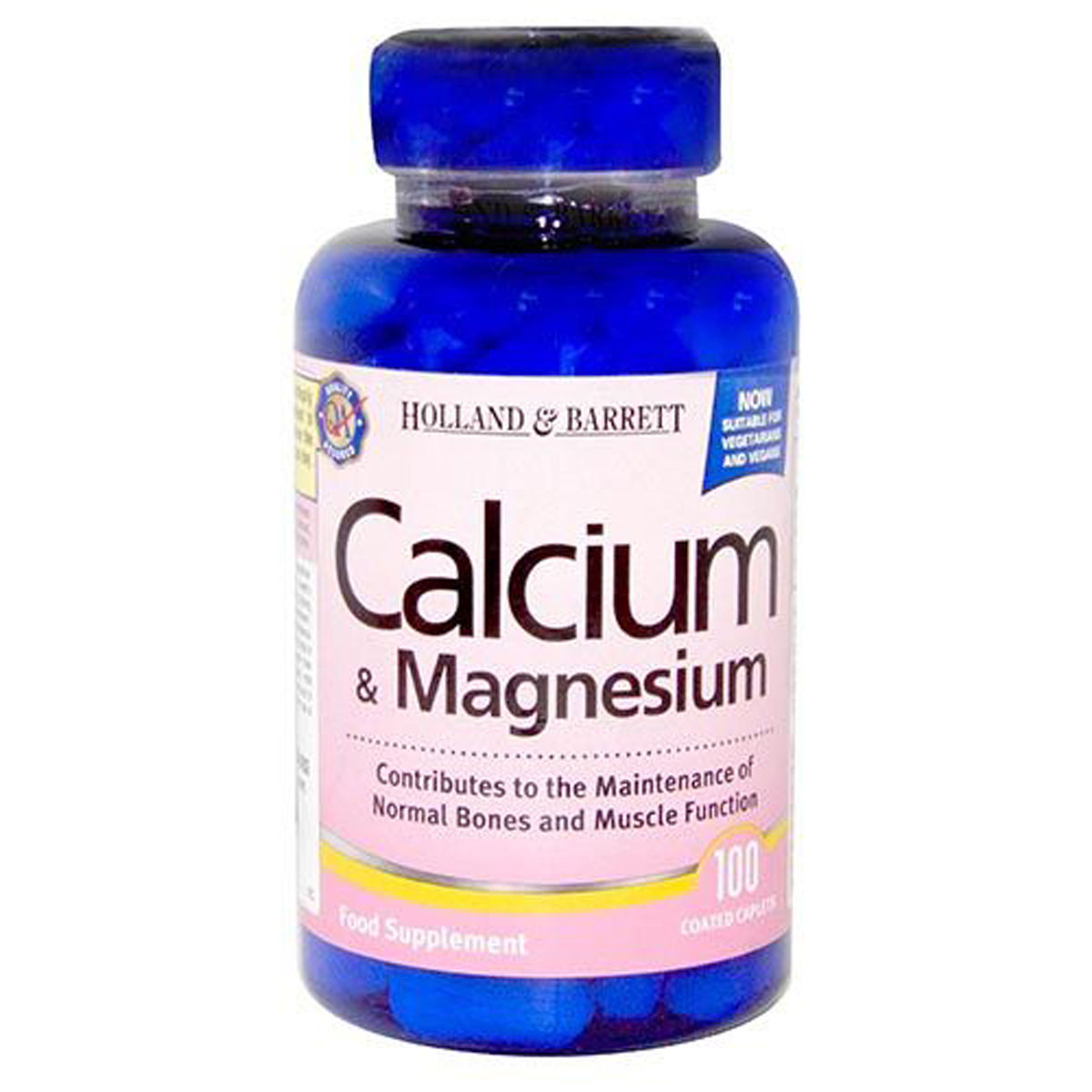 Buy Holland & Barrett Calcium & Magnesium, 100 Capsules Online