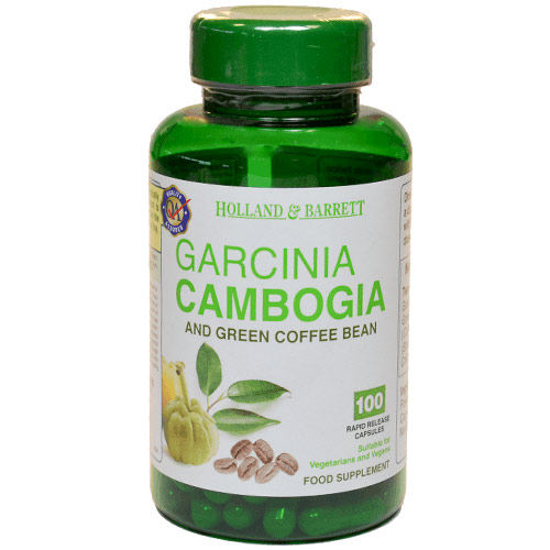 Holland & Barrett Garcinia Cambogia & Green Coffee Bean, 100 Capsules, Pack of 1 