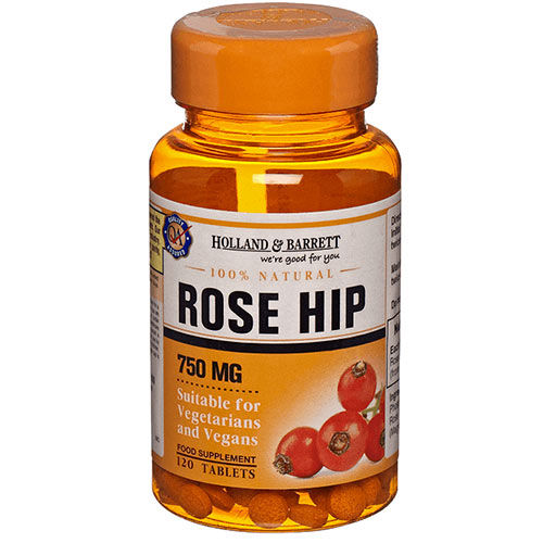 Buy Holland & Barrett Rose Hip 750 mg, 120 Tablets Online