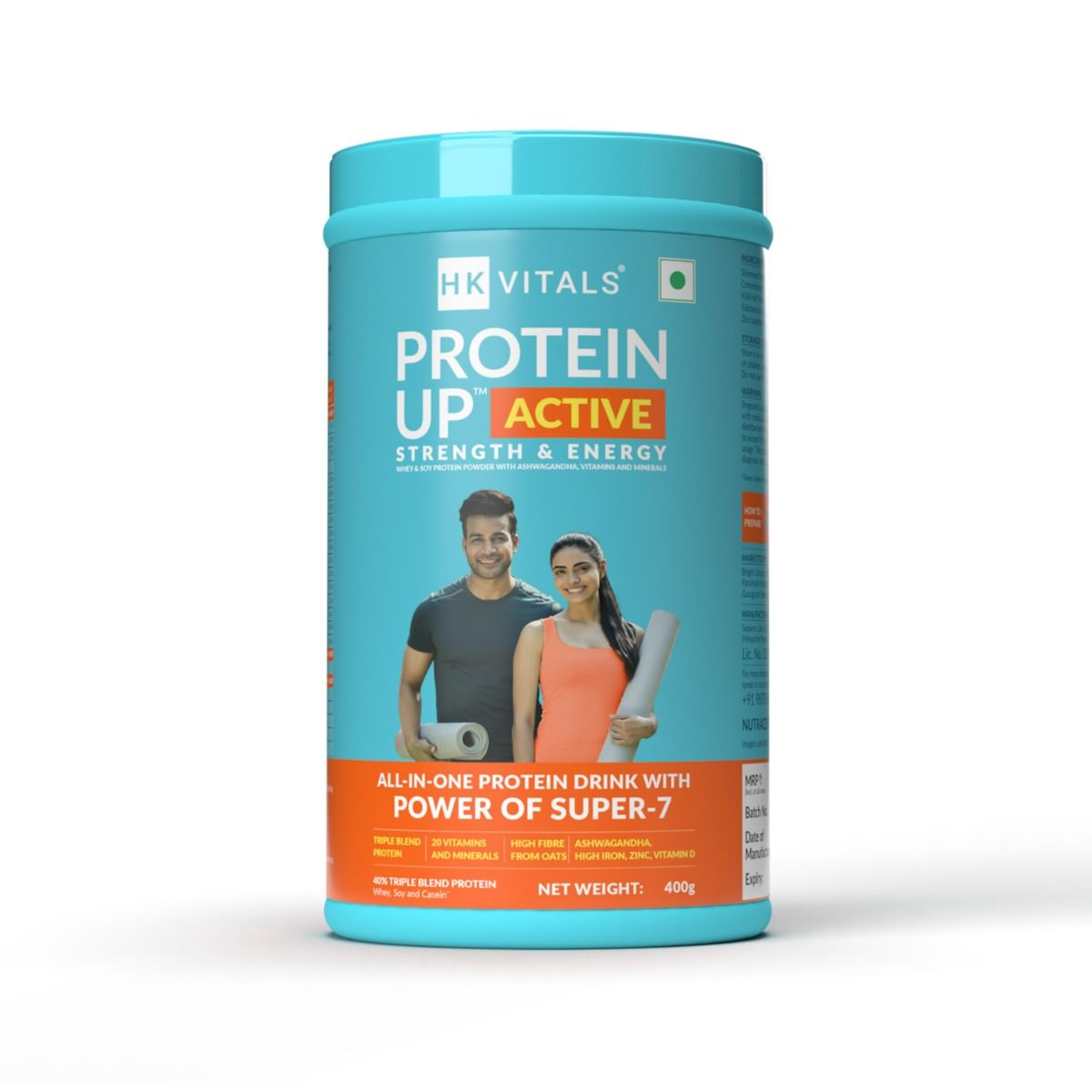 Buy HealthKart HK Vitals Protein Up Active Strength & Energy Powder, 400 gm Online