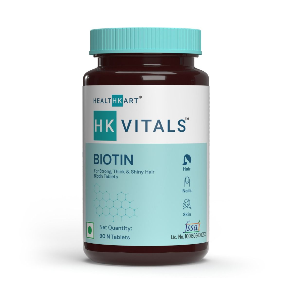 Buy HealthKart HK Vitals Biotin 10000 mcg, 90 Tablets Online