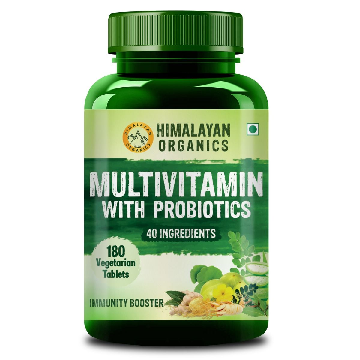 Himalayan Organics Multivitamin with Probiotics, 180 Tablets, Pack of 1 