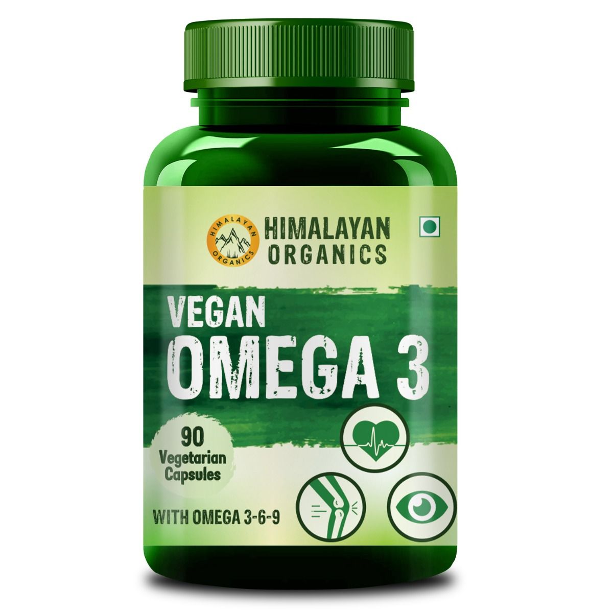 Himalayan Organics Vegan Omega 3, 90 Capsules, Pack of 1 