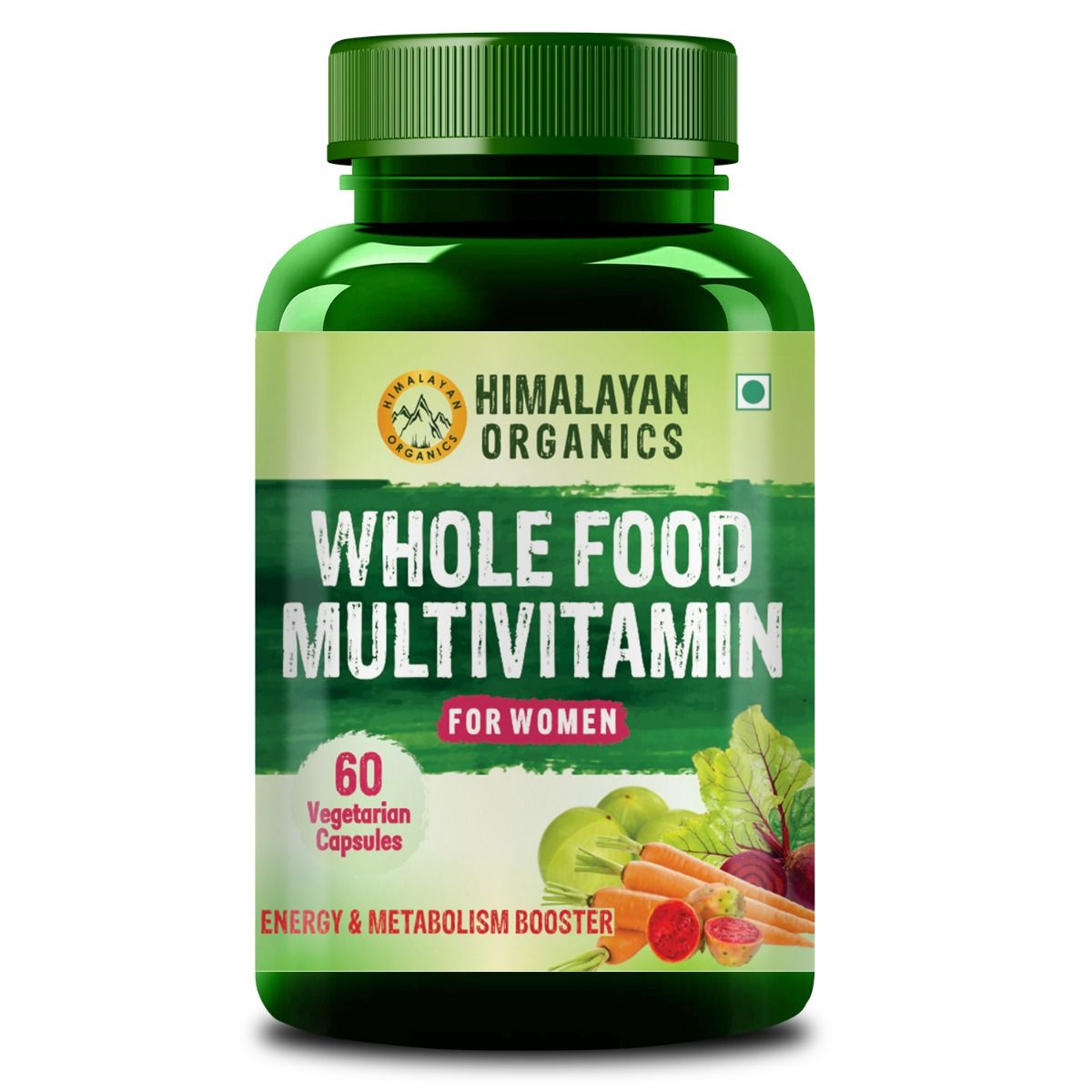 Himalayan Organics Whole Food Multivitamin for Women, 60 Capsules, Pack of 1 