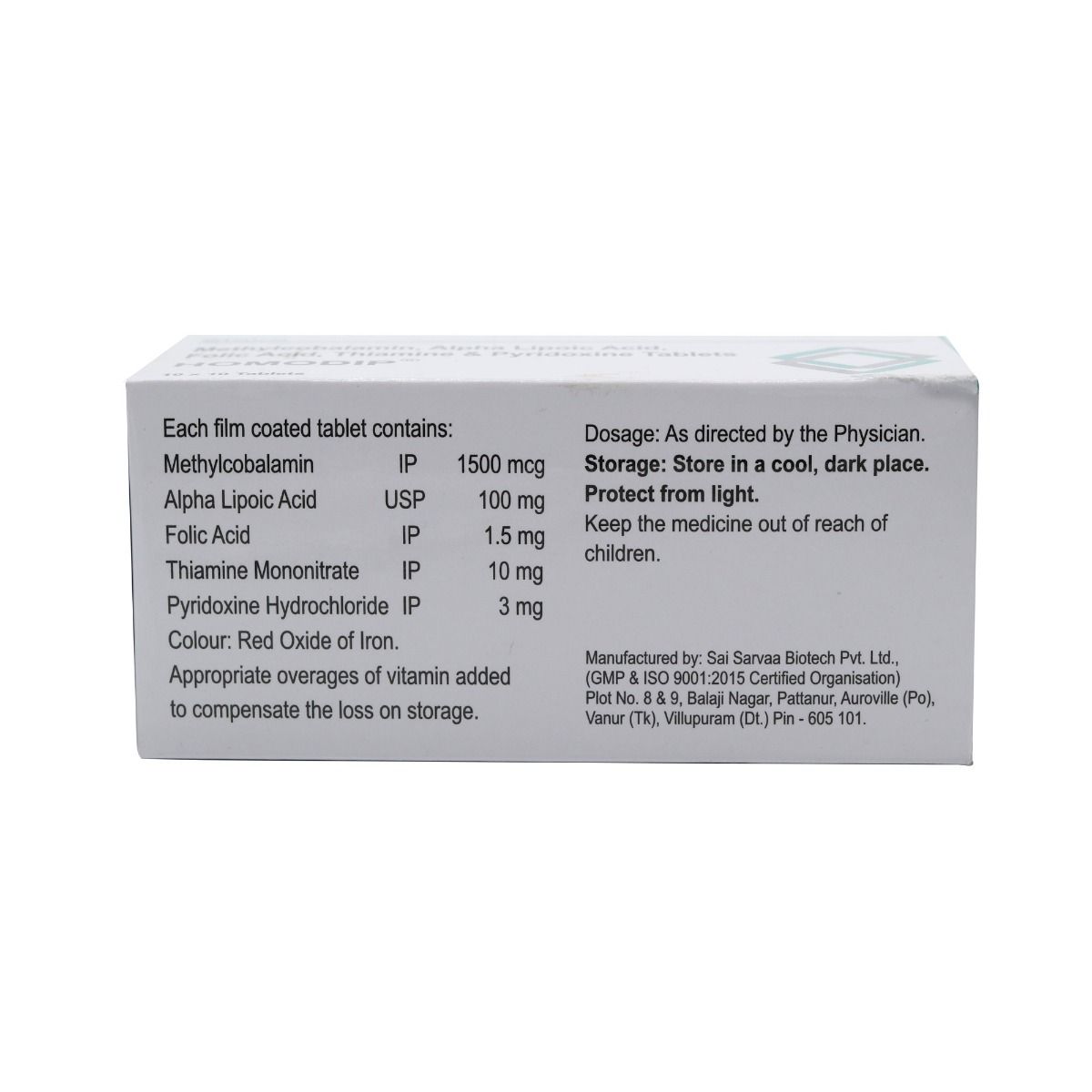 Homodip Tablet 10's Price, Uses, Side Effects, Composition - Apollo ...