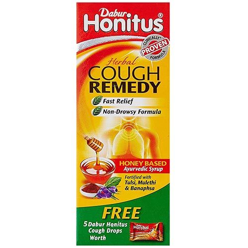 Dabur Honitus Herbal Cough Remedy, 100 ml, Pack of 1 