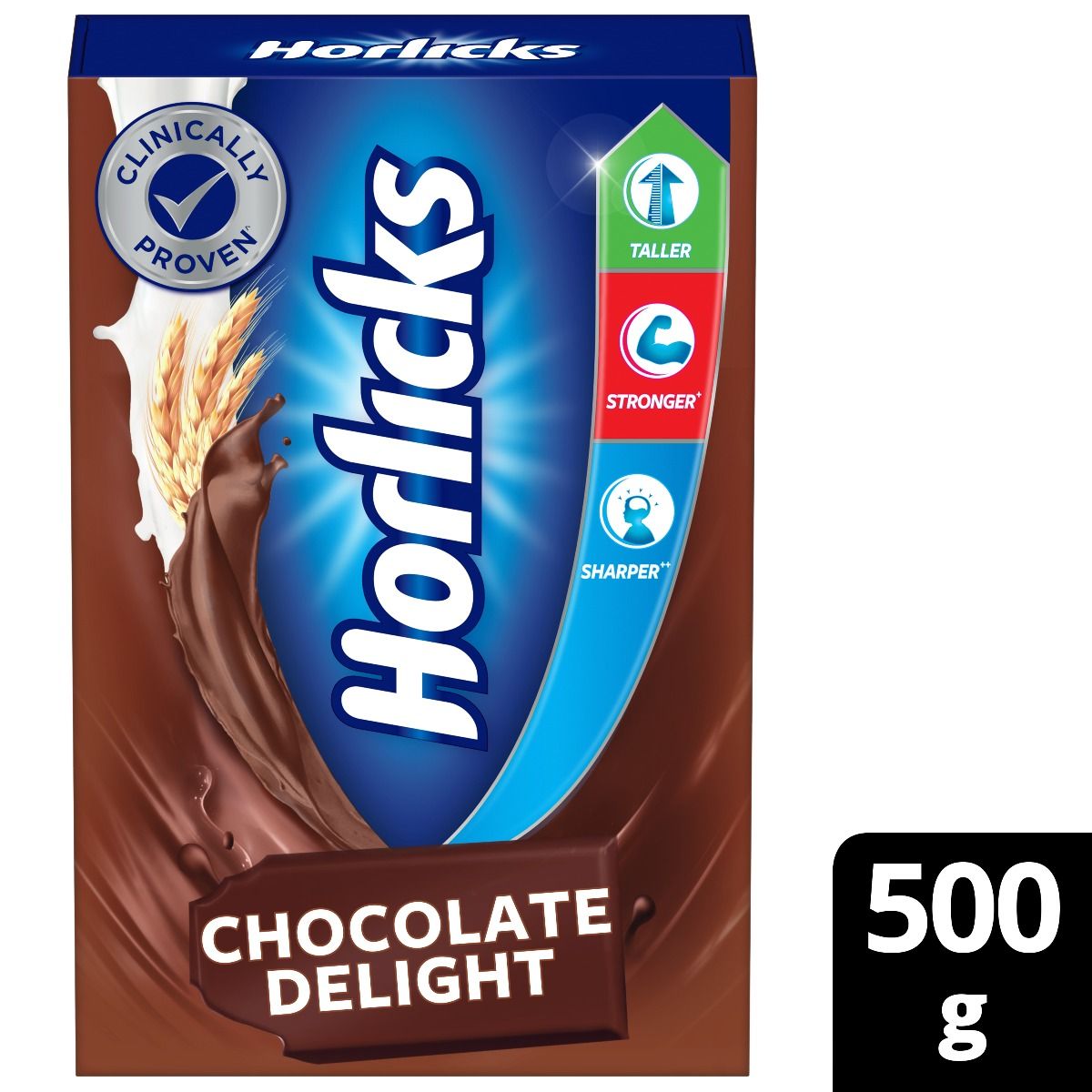 Horlicks Chocolate Delight Flavour Nutrition Drink Powder, 500 gm