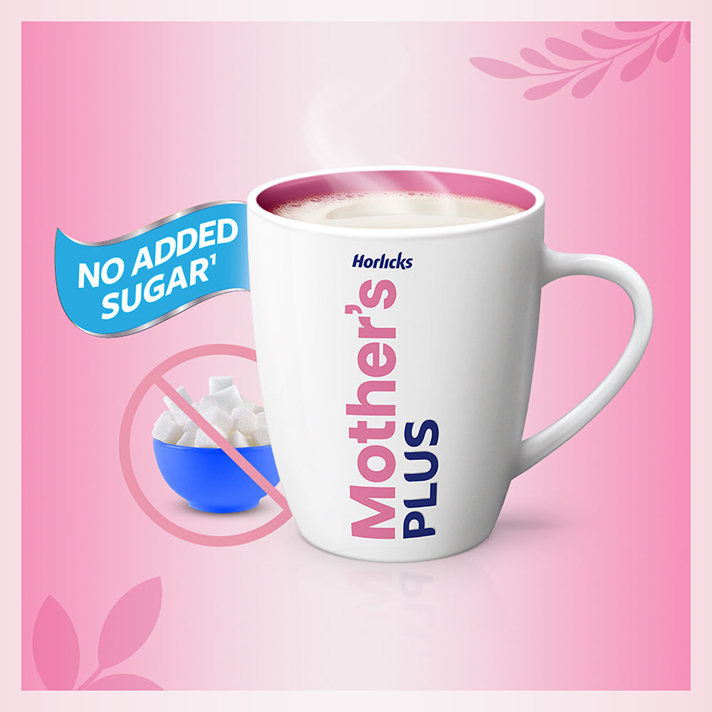 Horlicks Mother's Plus Vanilla Flavour Nutrition Drink Powder, 500 gm Refill Pack, Pack of 1 