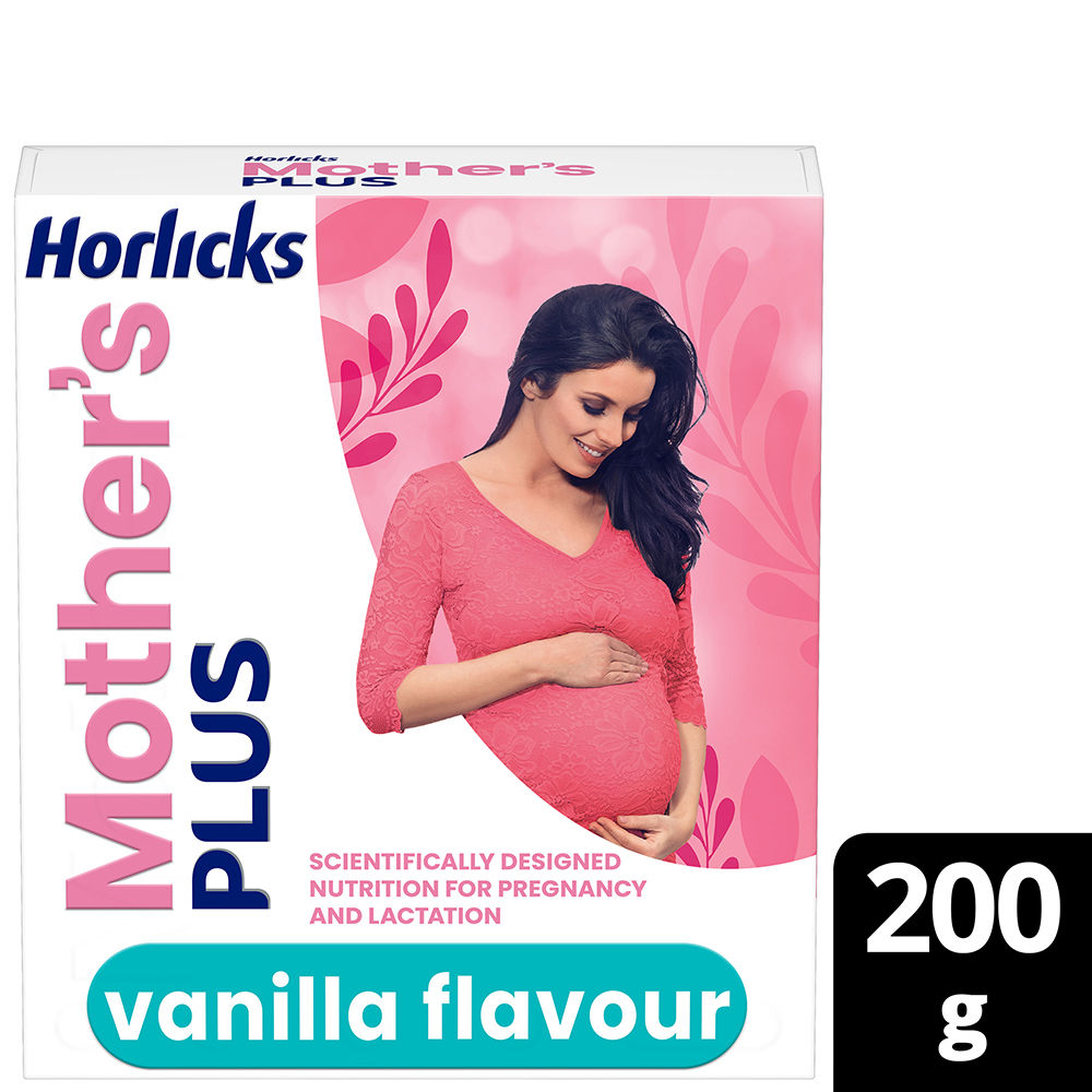 Mother's Horlicks Vanilla Flavoured Health & Nutrition Drink, 200 gm Refill Pack, Pack of 1 