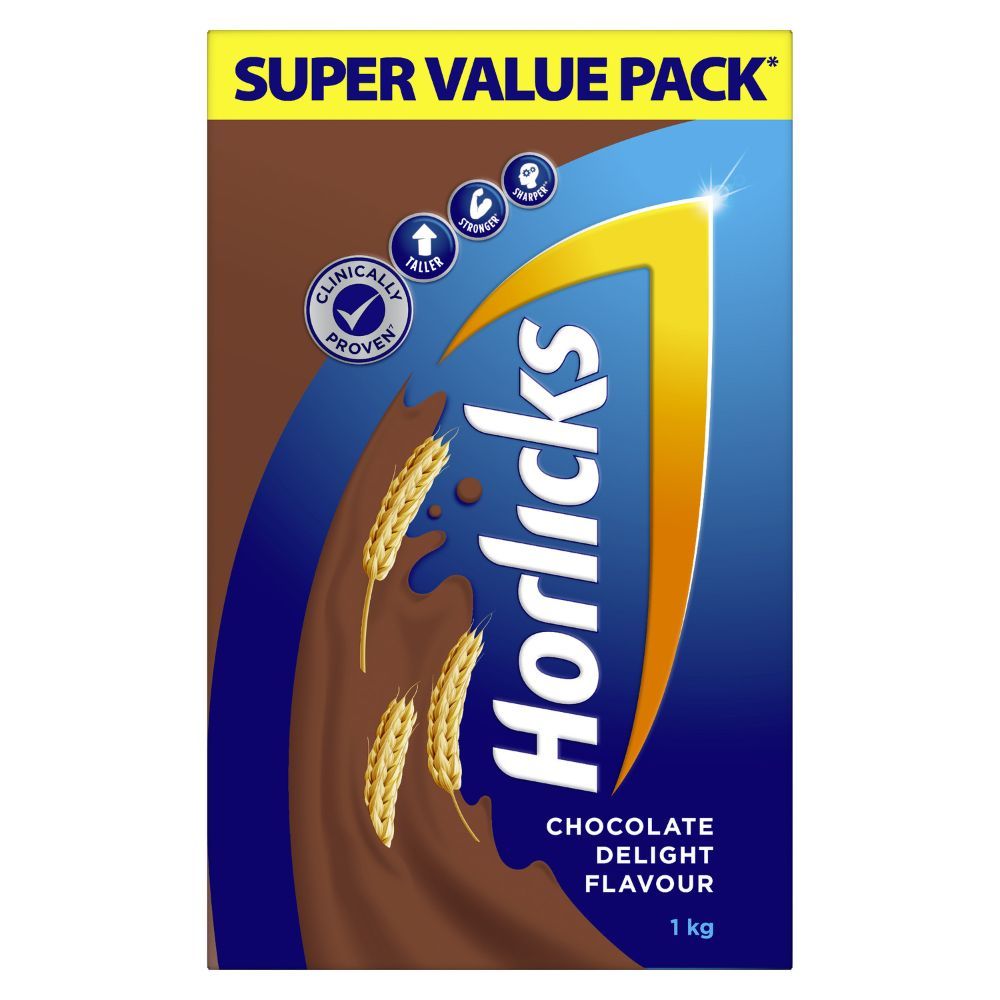 Buy Horlicks Chocolate Delight Flavour Nutrition Drink Powder, 1 kg Refill Pack Online