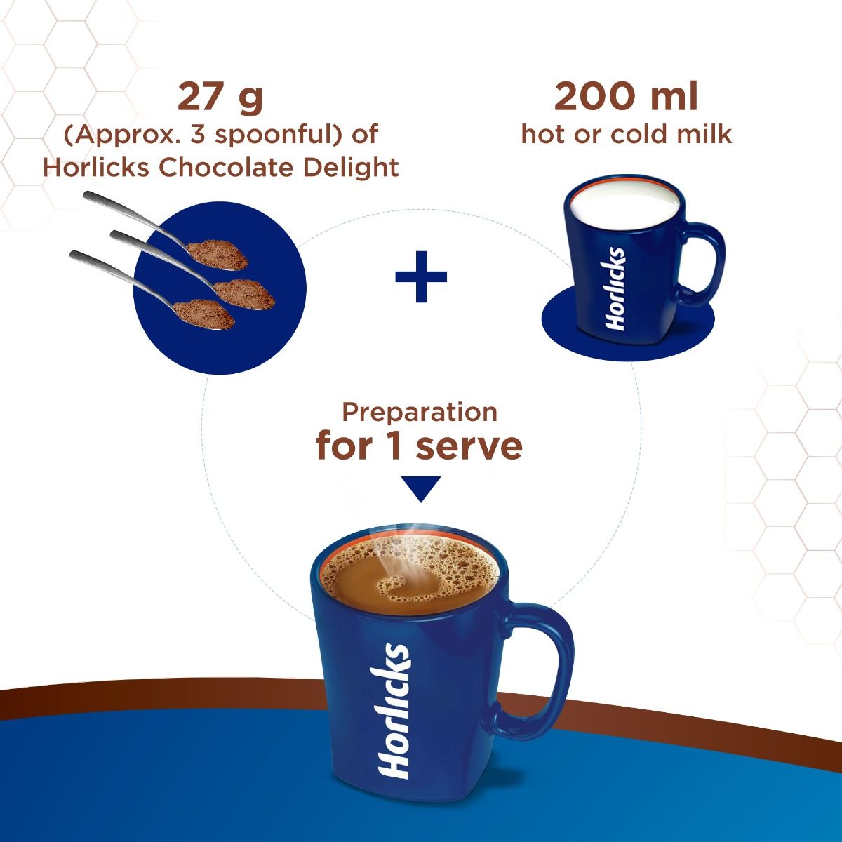 Horlicks Chocolate Delight Flavoured Health & Nutrition Drink, 750 gm Refill Pack, Pack of 1 