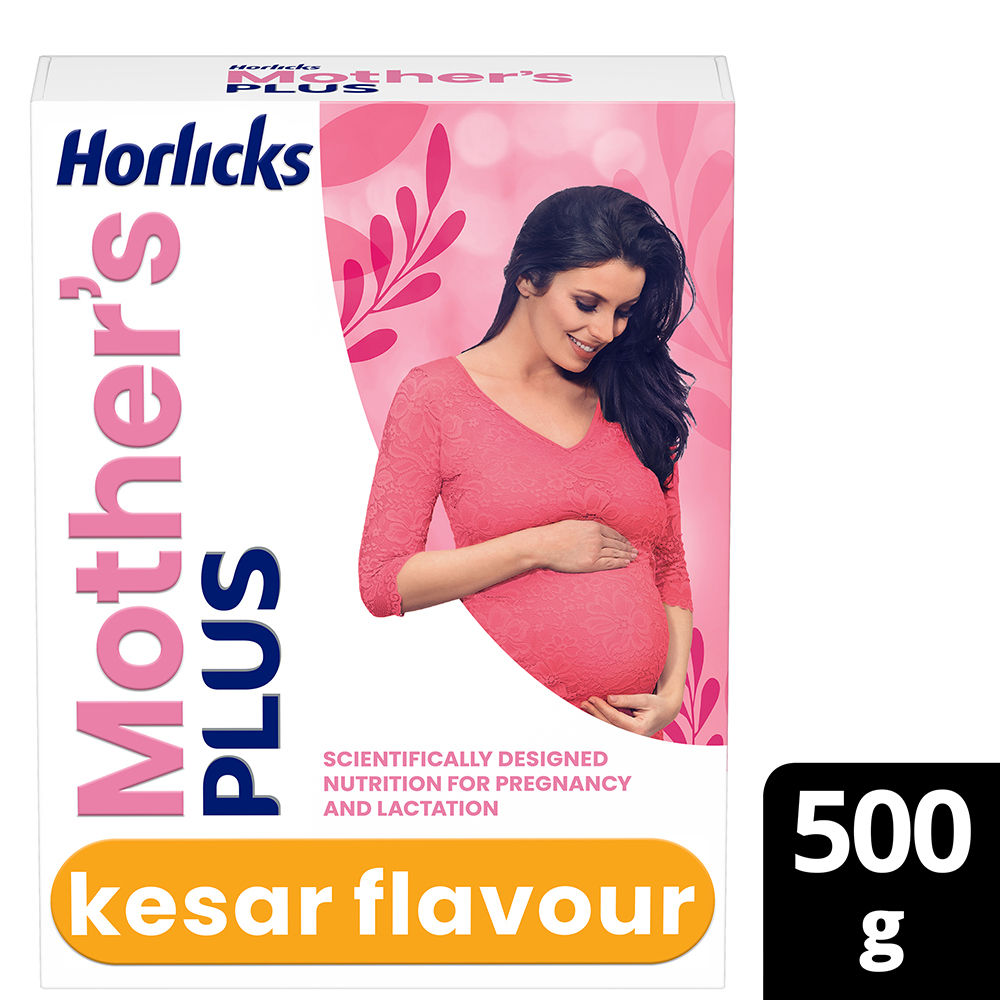 Buy Horlicks Mother's Plus Kesar Flavour Health & Nutrition Drink, 500 gm Refill Pack Online