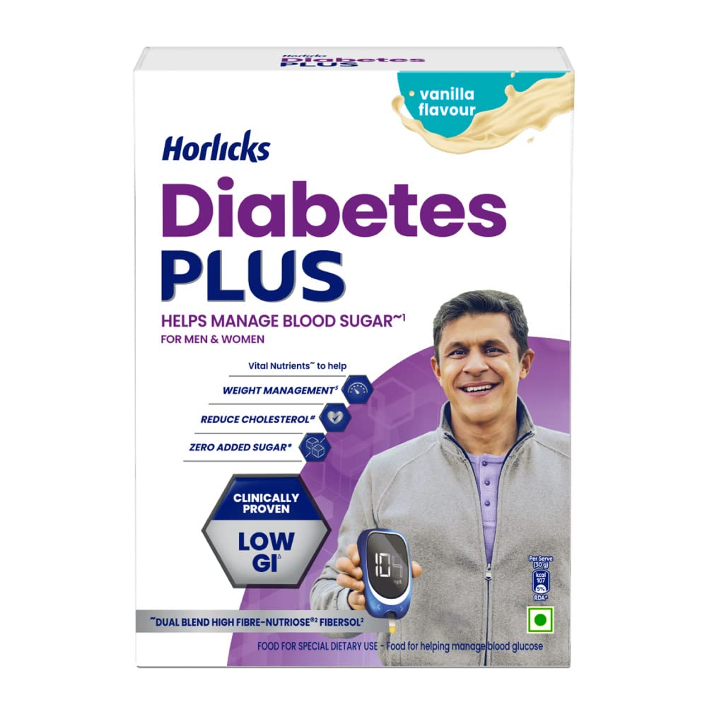 Buy Horlicks Diabetes Plus Vanilla Flavour Powder, 400 gm  Online