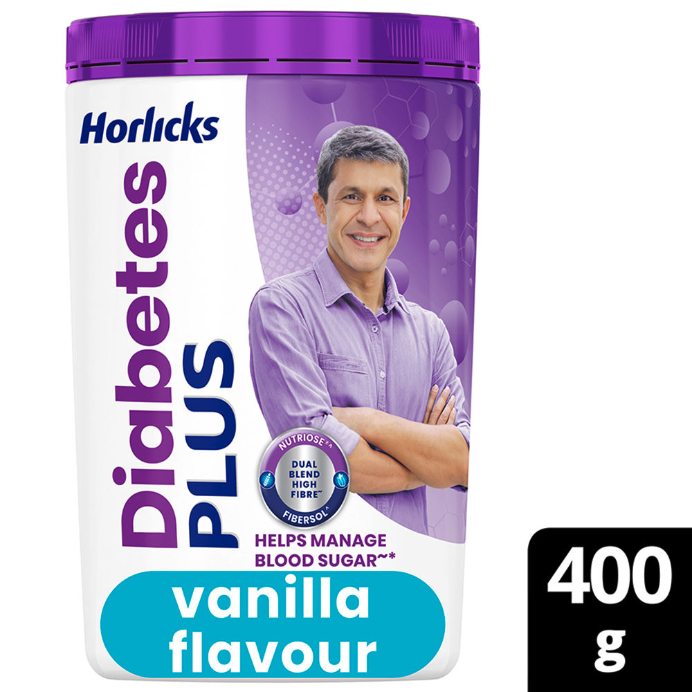 Buy Horlicks Diabetes Plus Vanilla Flavour Powder, 400 gm  Online