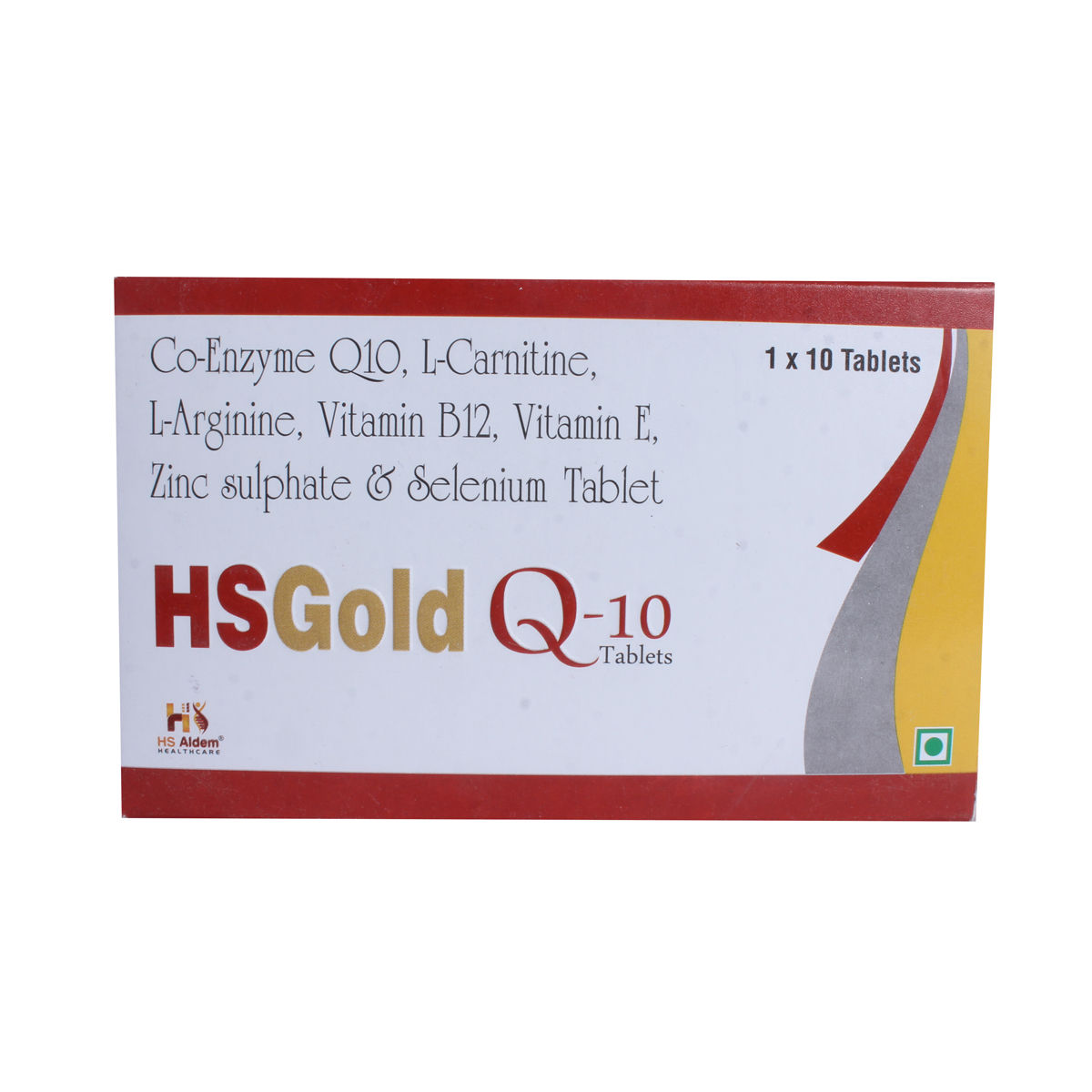 HSGold Q10 Tablet 10's Price, Uses, Side Effects, Composition Apollo