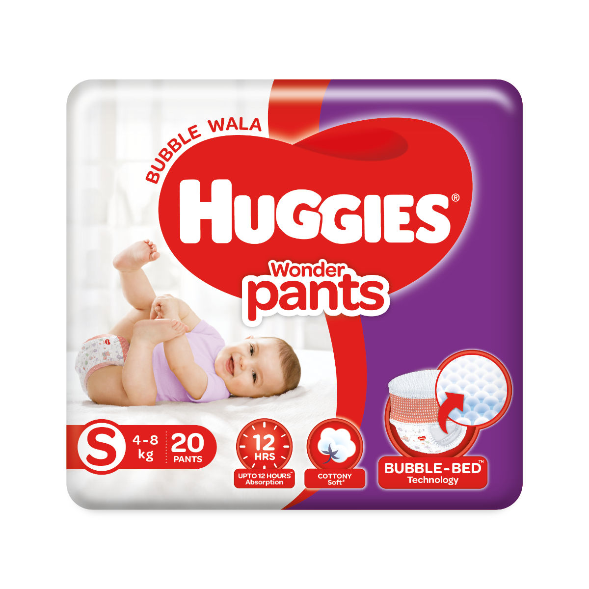 Huggies Wonder Baby Diaper Pants Small, 20 Count, Pack of 1 