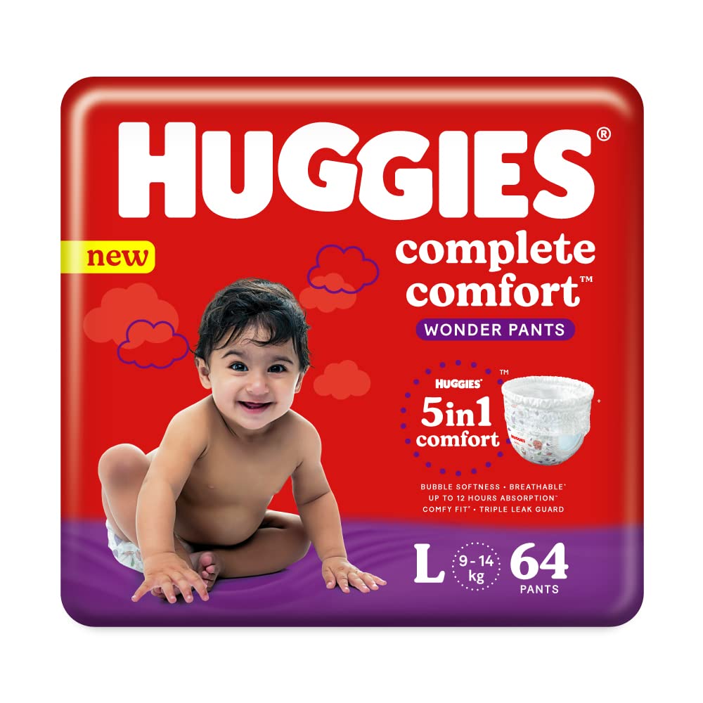 Buy Huggies Complete Comfort Wonder Diaper Pants Large, 64 Count Online
