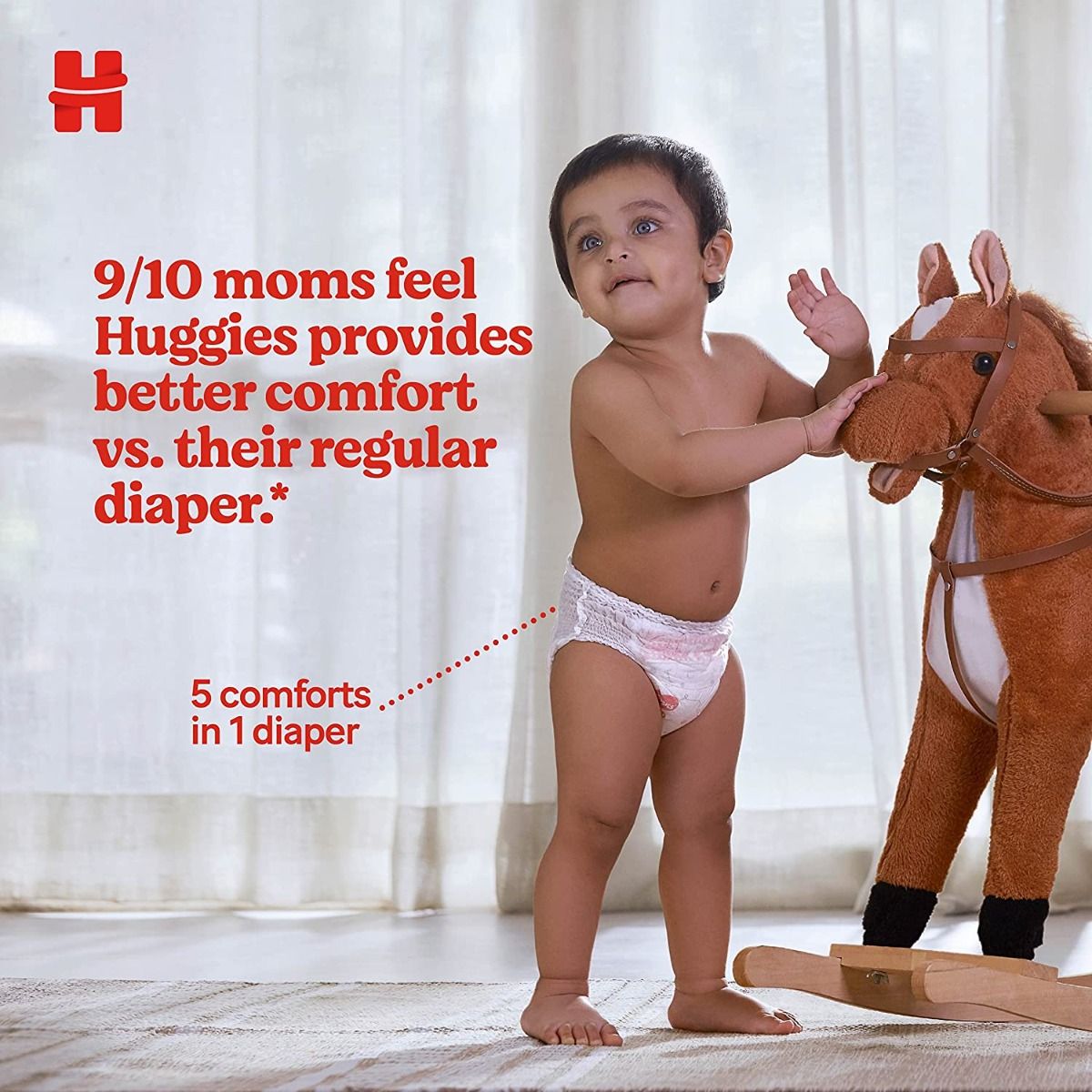 Huggies Complete Comfort Wonder Diaper Pants Large, 64 Count, Pack of 1 