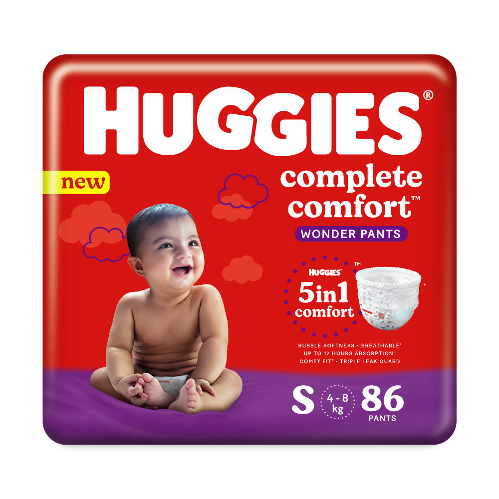 Buy Huggies Complete Comfort Wonder Baby Diaper Pants Small, 86 Count Online
