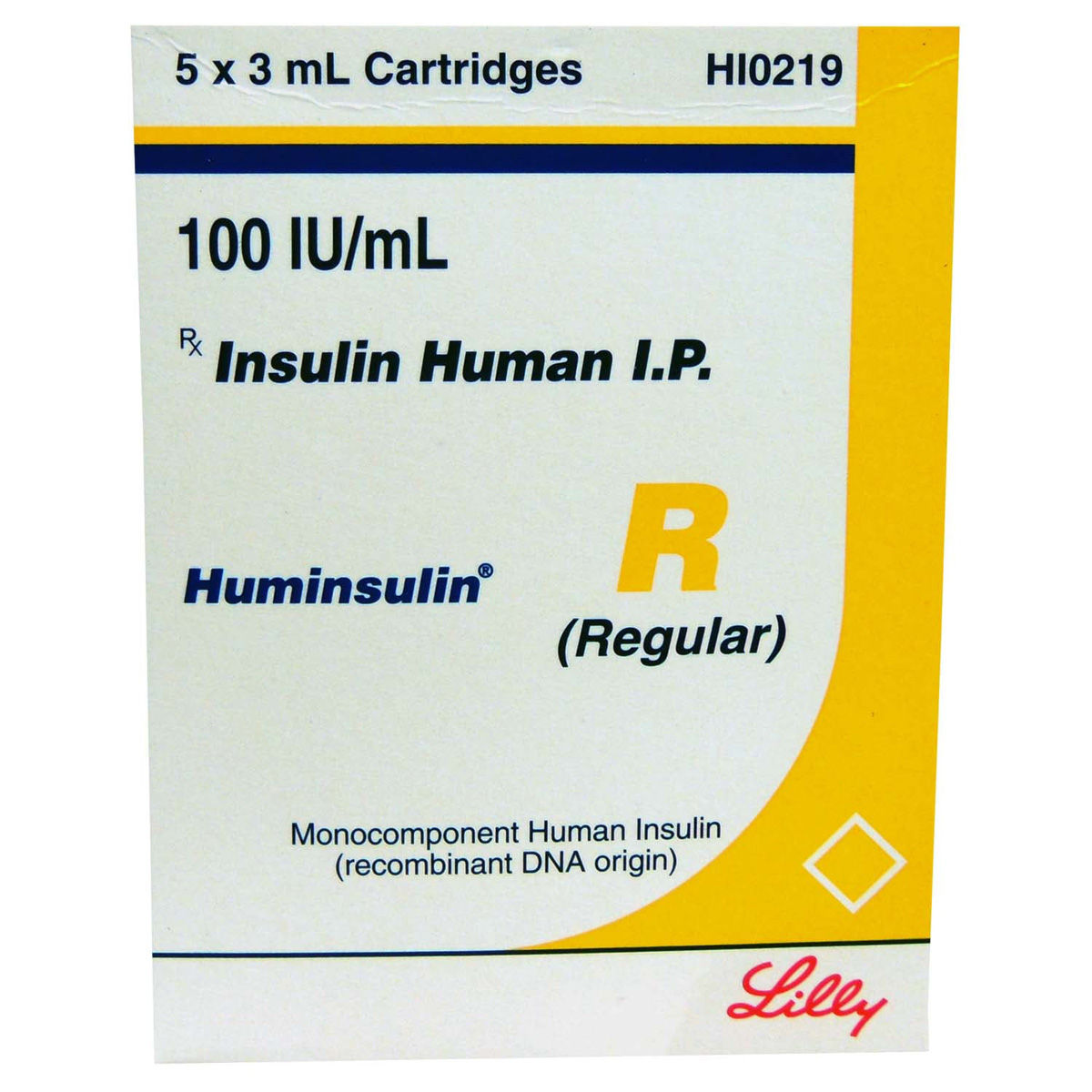 Huminsulin R 100IU/ml Cartridge 5 x 3 ml Price, Uses, Side Effects ...