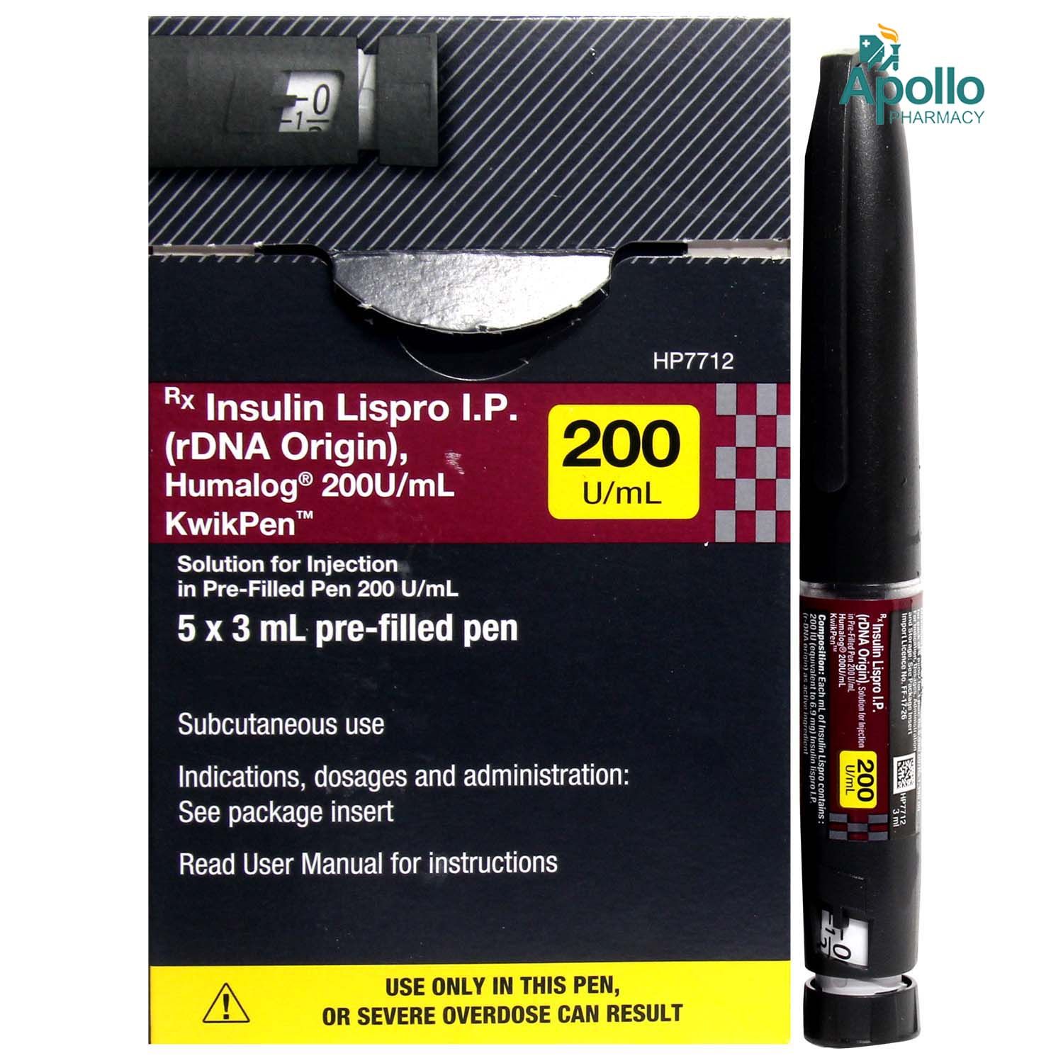 Humalog 200 IU/ml Kwikpen 3ml Price, Uses, Side Effects, Composition