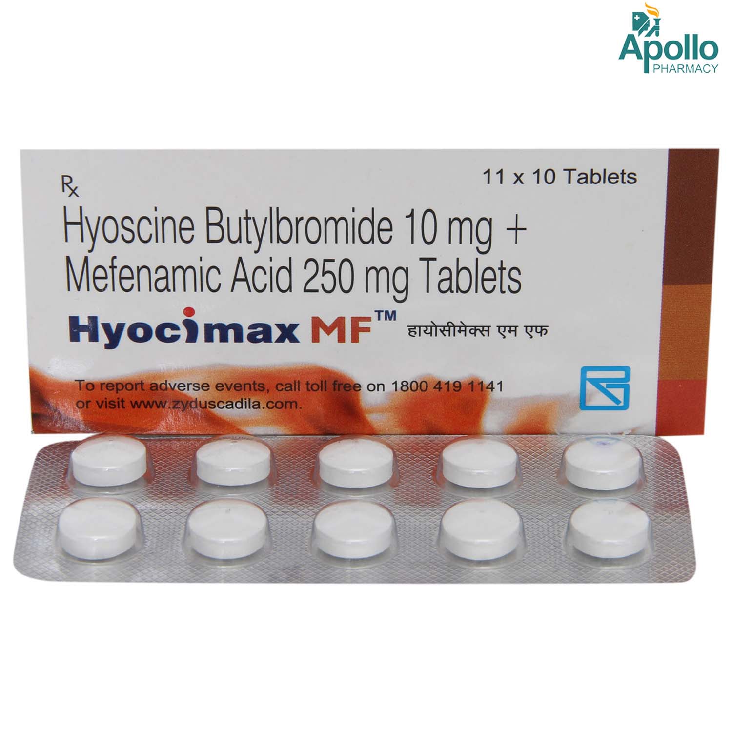 Hyocimax MF Tablet 10's Price, Uses, Side Effects, Composition - Apollo ...