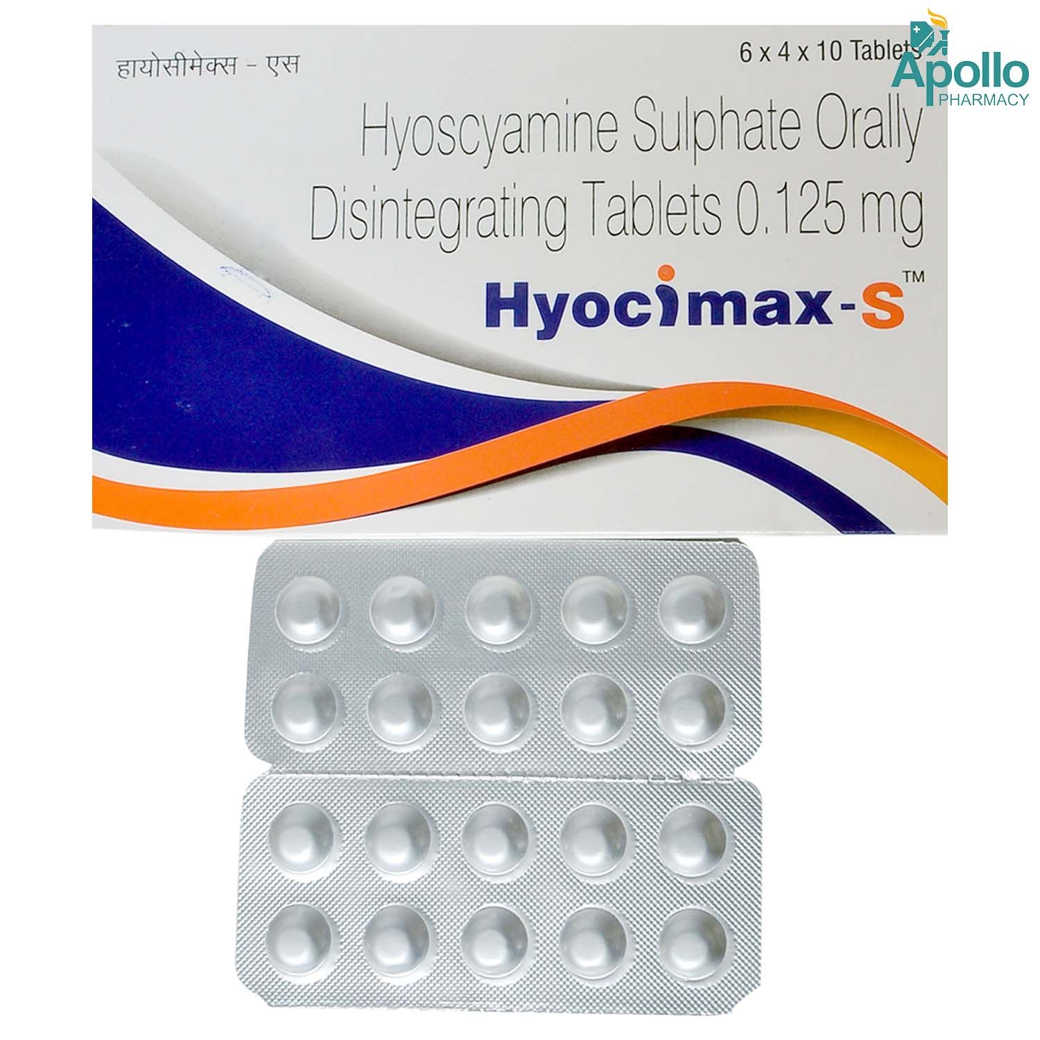 Hyocimax S Tablet 10's Price, Uses, Side Effects, Composition - Apollo ...