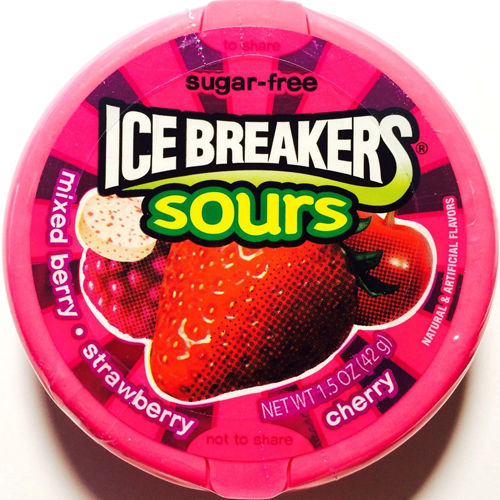 Ice Breaker Sugarfree Sour Berry Mouth Freshner Mints, 42 gm, Pack of 1 