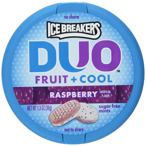 Buy Ice Breakers Duo Fruit + Cool Sugar FreeRaspberry 36g Online