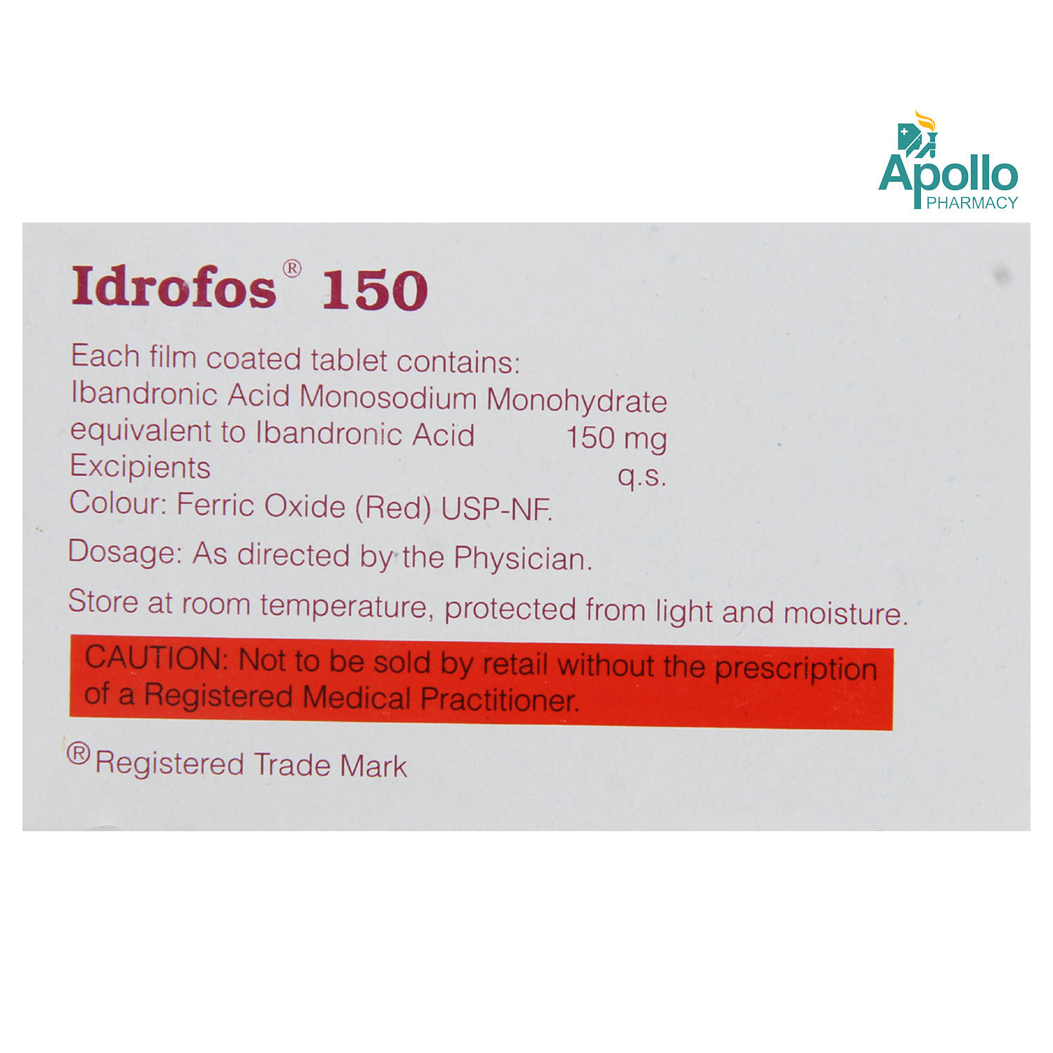 Drofos Kit Idrofos 150 Tablet 3's Price, Uses, Side Effects, Composition - Apollo ...