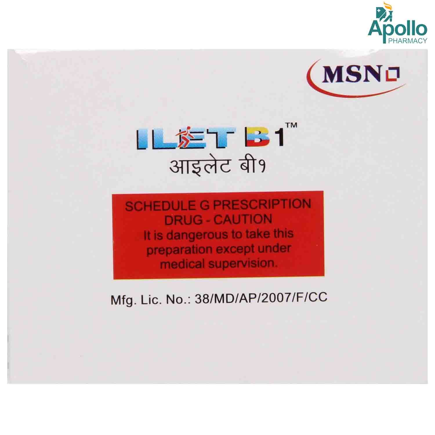 ILET B 1MG TABLET Price, Uses, Side Effects, Composition - Apollo Pharmacy