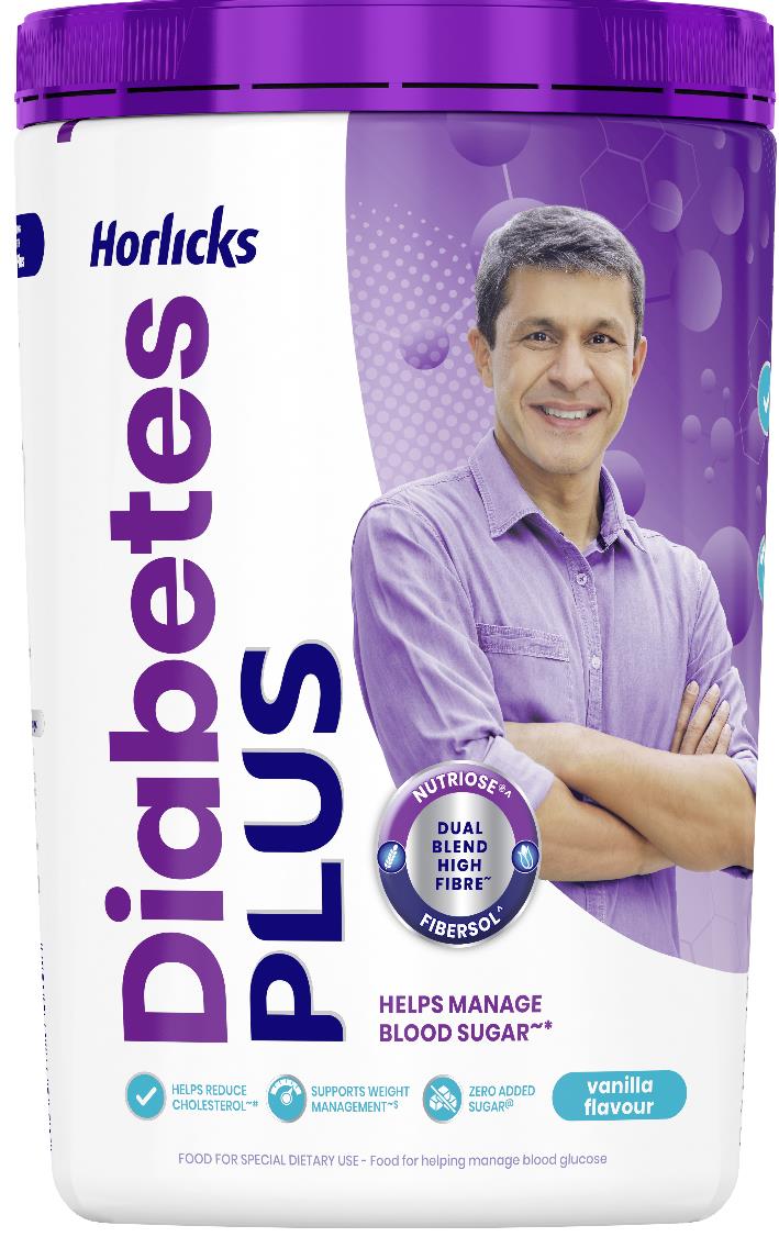 Horlicks Diabetes Plus Vanilla Flavour Powder, 400 gm , Pack of 1 