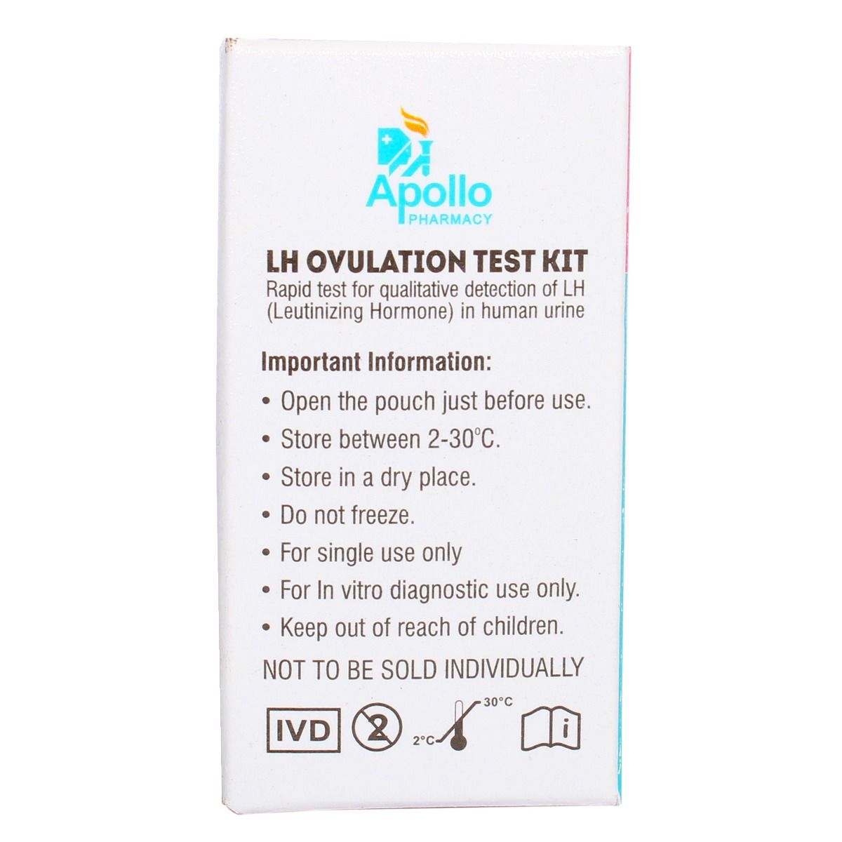 Apollo Pharmacy LH Ovulation 5 Day Test Kit, 1 Kit, Pack of 1 
