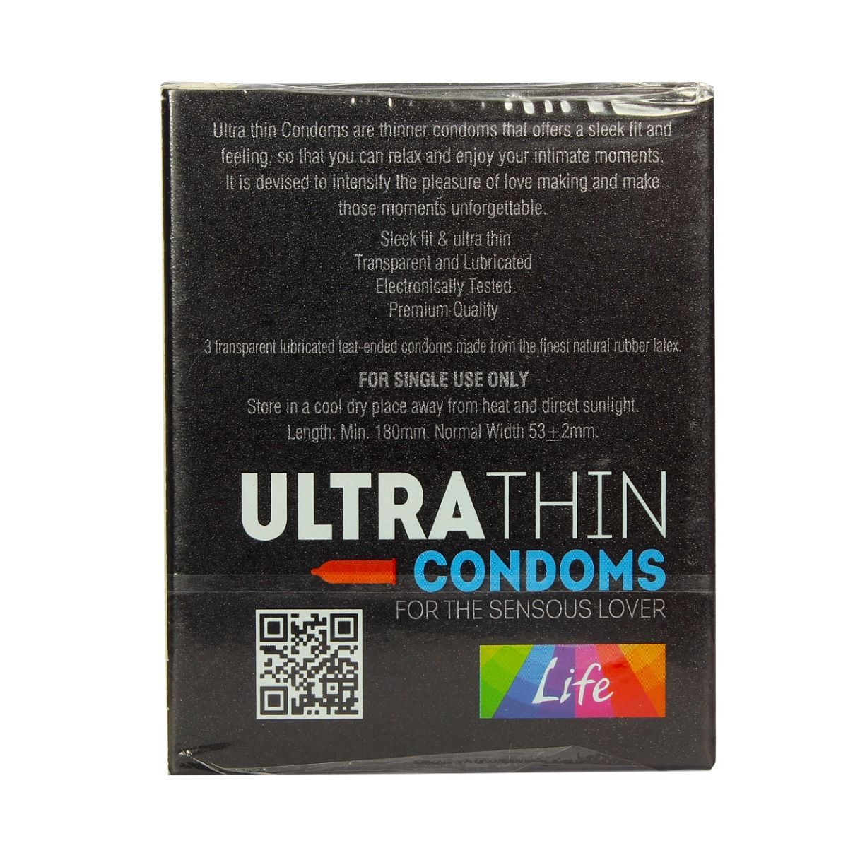 Apollo Life Ultrathin Condoms, 3 Count, Pack of 1 
