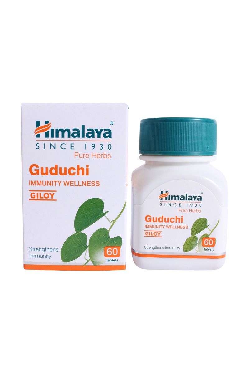Himalaya Pure Herbs Guduchi Immunity Wellness, 60 Tablets Price, Uses ...