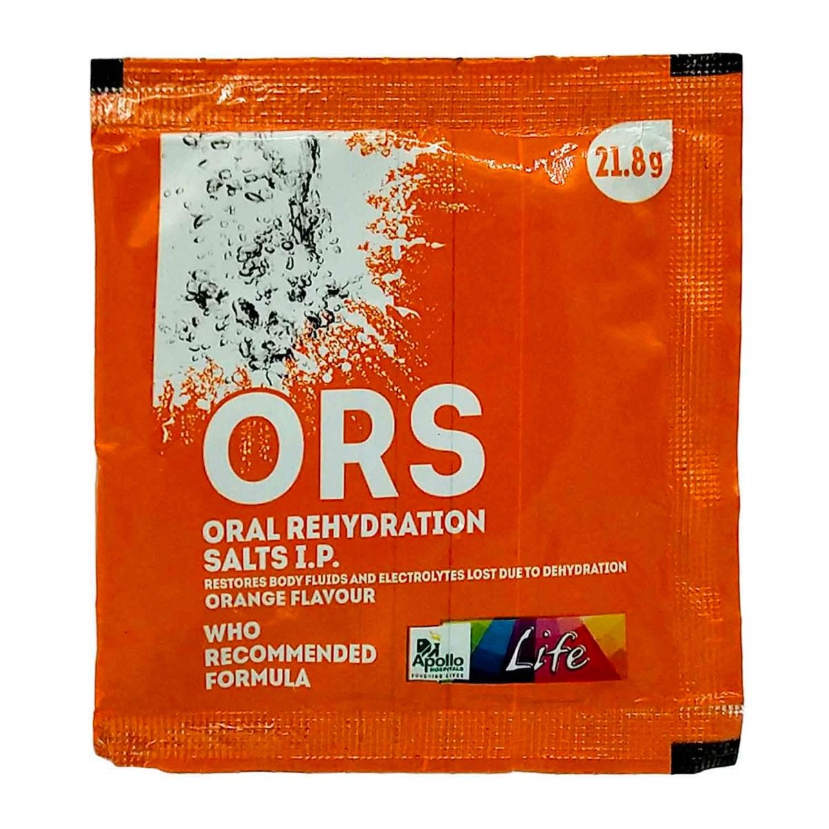 Buy Apollo Pharmacy ORS Orange Flavour Powder, 21.8 gm Online