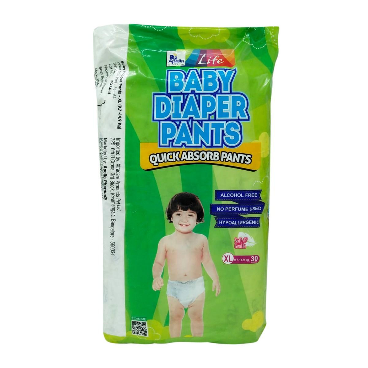 Buy Apollo Life Baby Diaper Pants XL, 30 Count Online