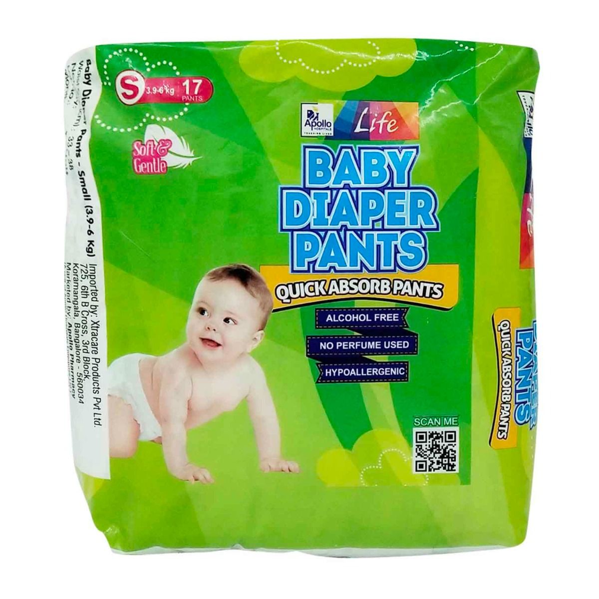 Buy Apollo Life Baby Diaper Pants Small, 17 Count Online