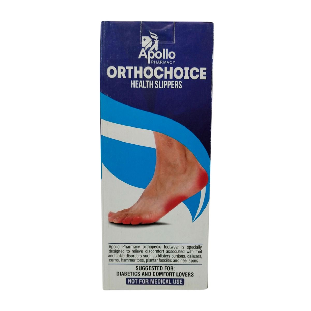 Buy Apollo Pharmacy Ortho Choice Men Health Slippers Size 7, 1 Pair Online