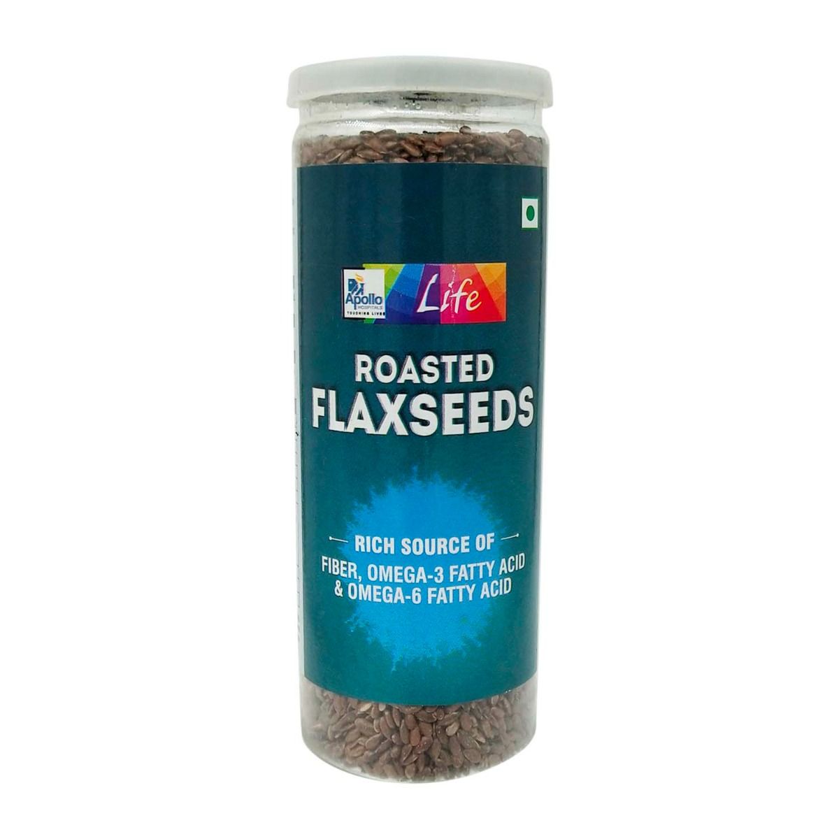 Buy Apollo Life Roasted Flaxseed Whole Grain, 150 gm Online