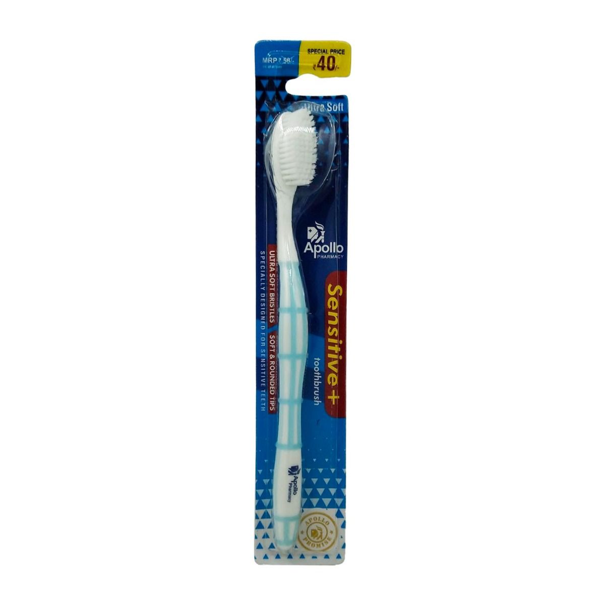 Apollo Pharmacy Sensitive+ Toothbrush, 1 Count, Pack of 1 